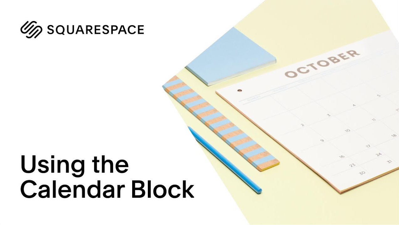 Squarespace Calendar Block