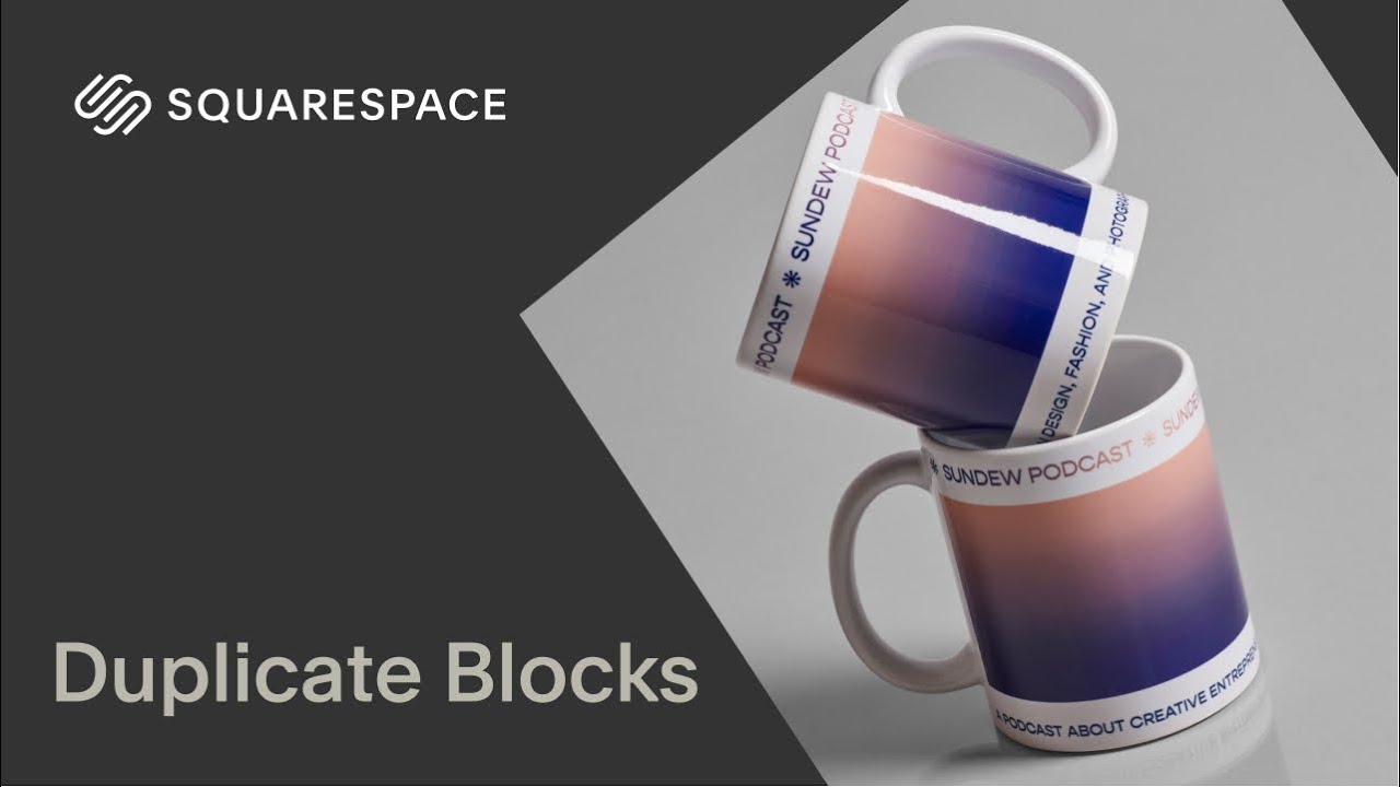 Duplicate Blocks on Squarespace